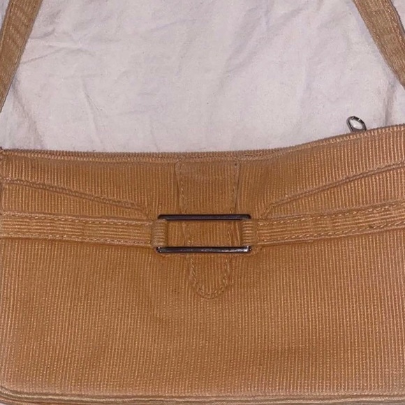✿ tan corduroy baguette purse (no brand)✿ - Picture 2 of 4